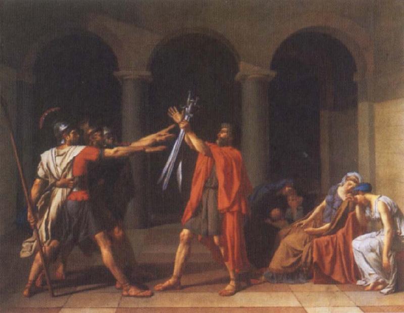 Jacques-Louis David Oath of the Horatii oil painting image